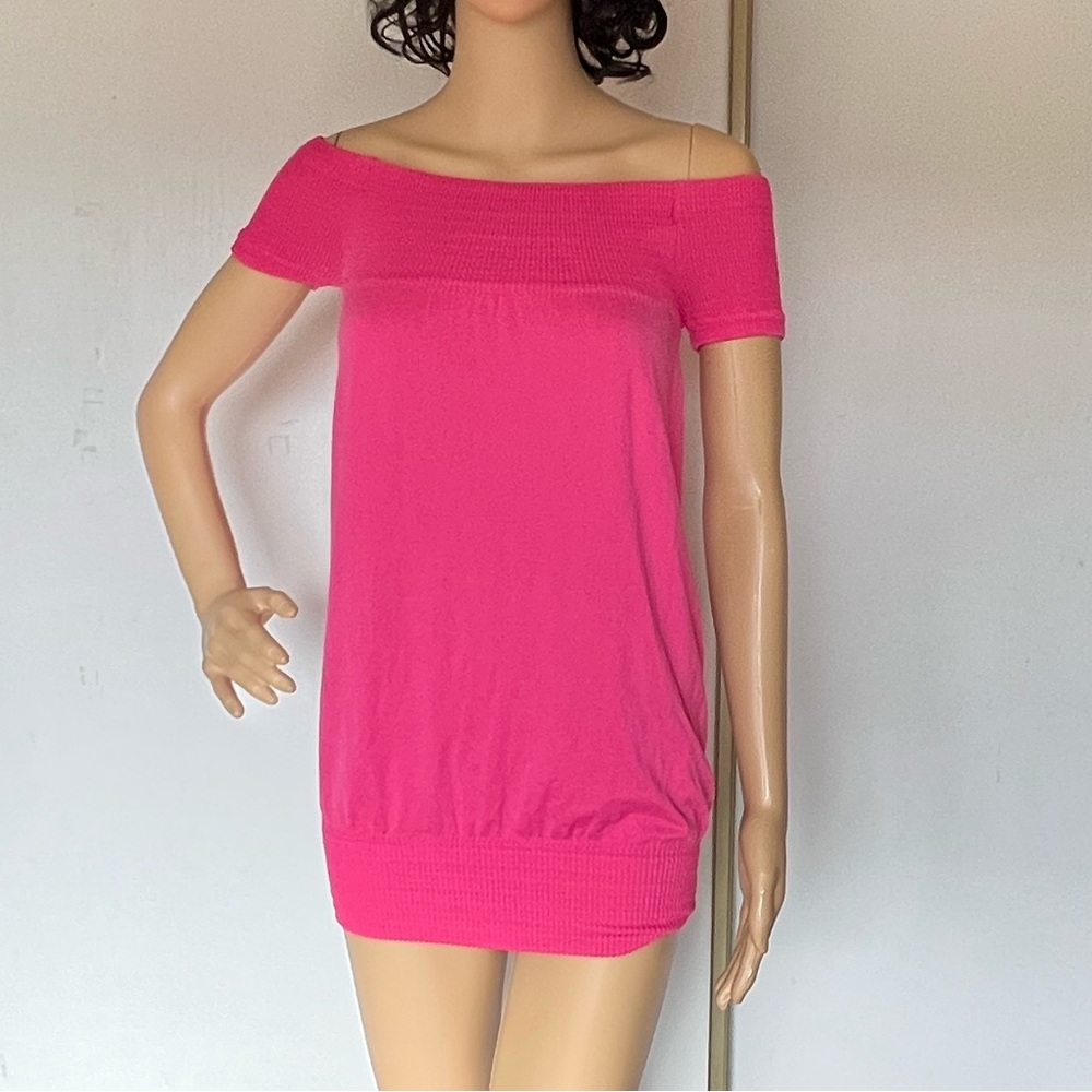Baby Phat hot pink off the shoulder top. Size S